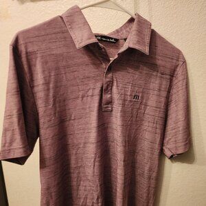Travis Matthew Purple Golf Polo Shirt Men's Size M